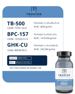 GLOW (TB-500/BPC-157/GHK-CU (10mg/5mg/25mg)