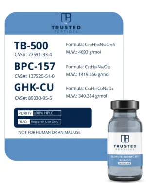 GLOW (TB-500/BPC-157/GHK-CU (10mg/5mg/25mg)